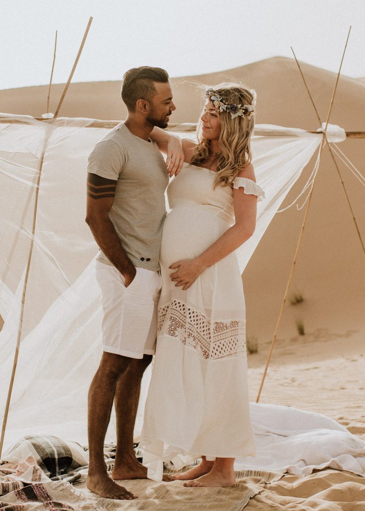 Abu Dhabi Desert Maternity Photo Session by Sublimely Sweet Photography