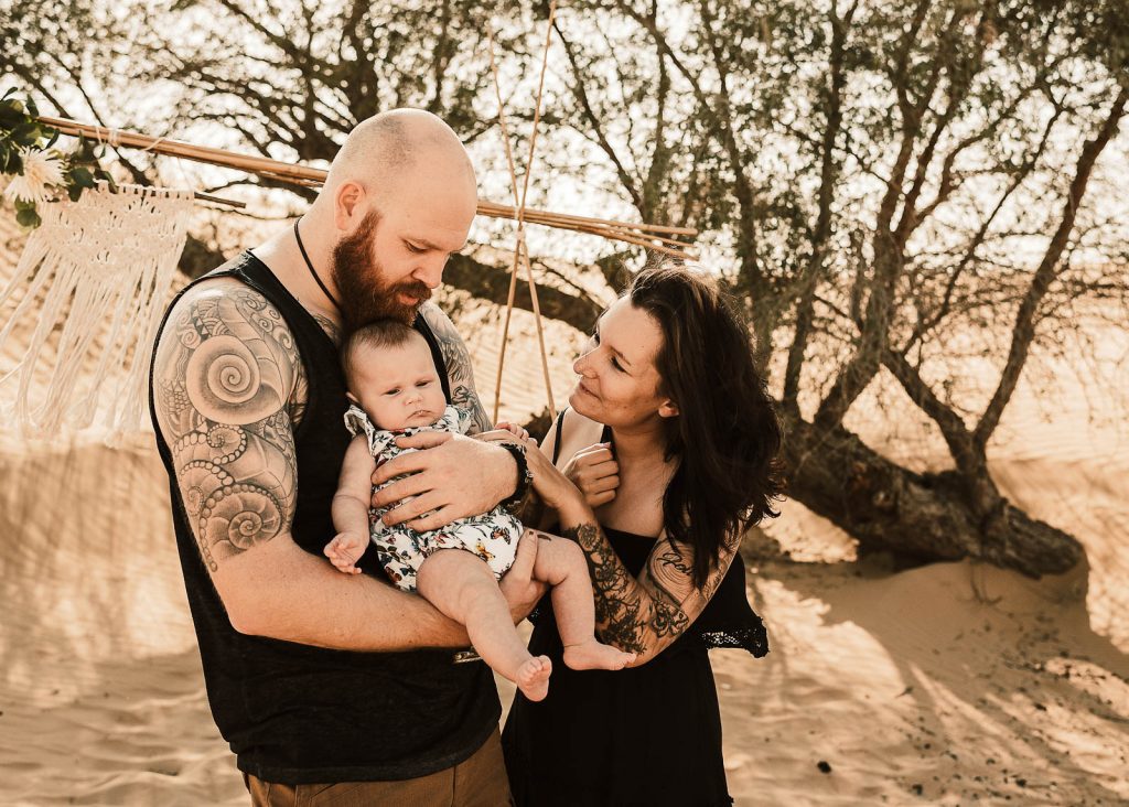 Desert Newborn Family Photo Session Dubai by Sublimely Sweet Photography