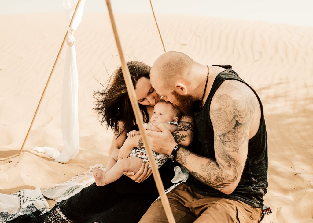 Desert Newborn Family Photo Session Dubai by Sublimely Sweet Photography